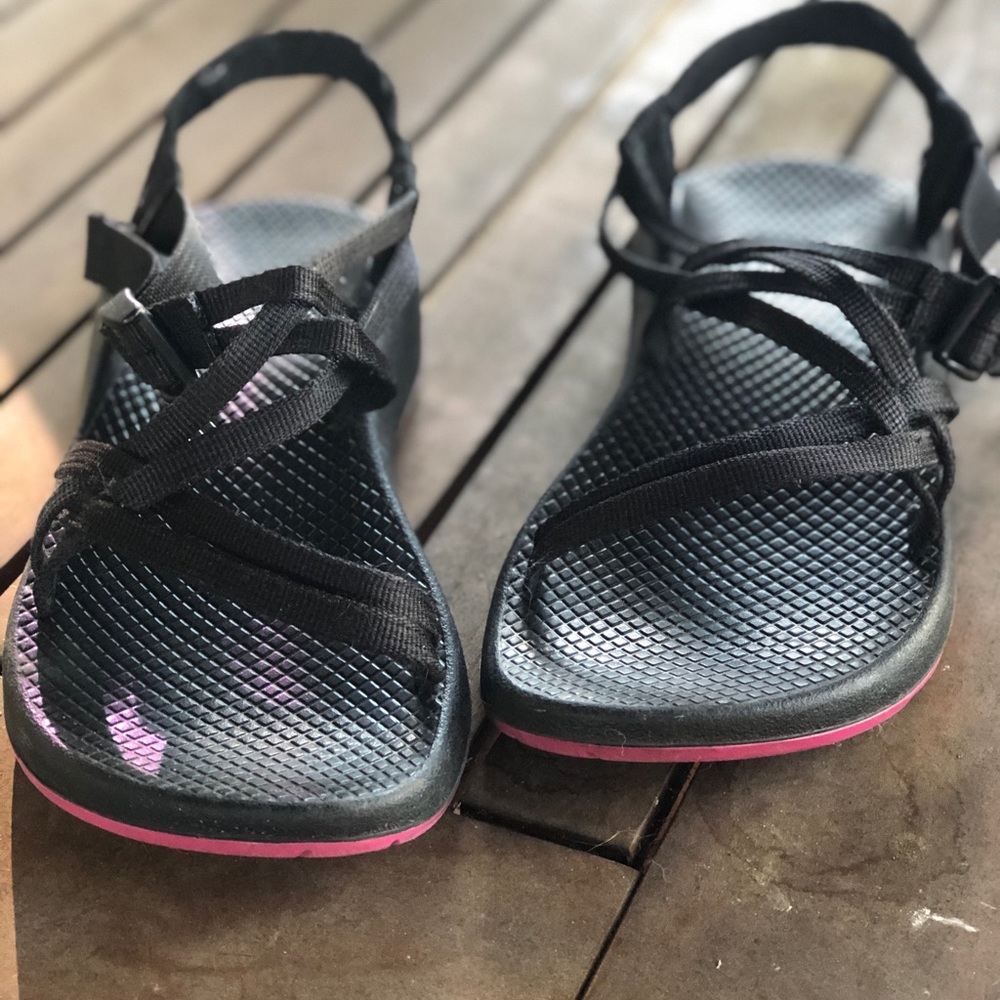 Cute black women’s Chaco sandals size 8